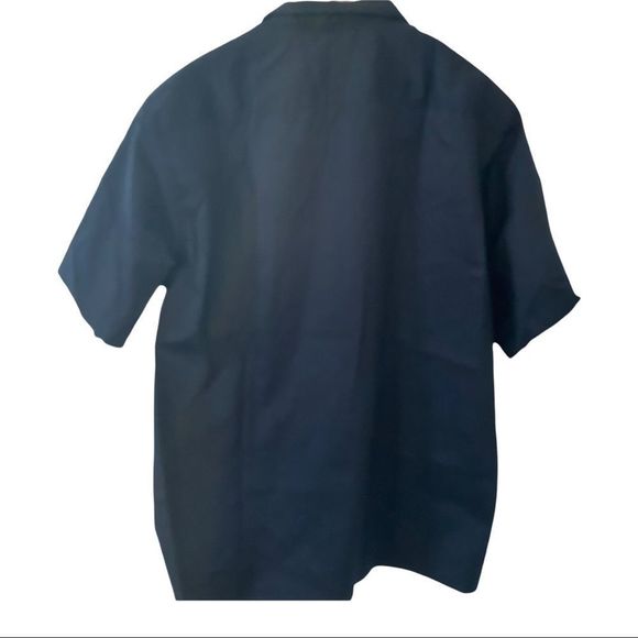 Amazon essentials navy collared button front shirt - Picture 3 of 3